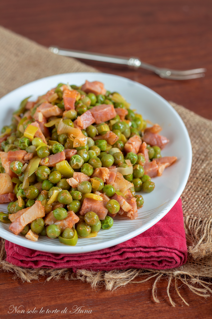 petits pois mijotés avec jambon