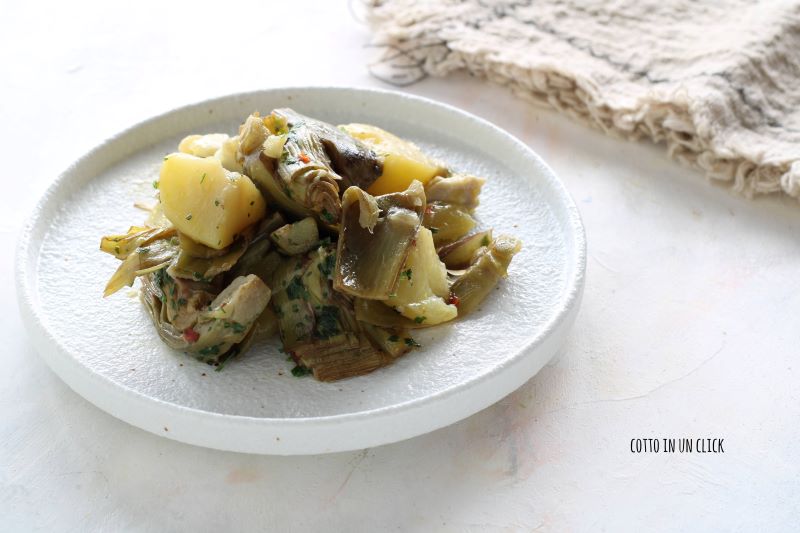 artichauts et pommes de terre à la cocotte-minute