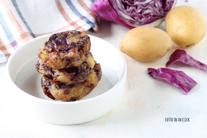 boulettes de pommes de terre et chou rouge recette facile et sans gluten