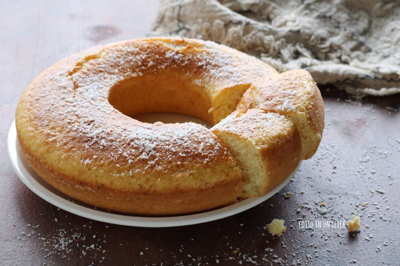 gâteau à la noix de coco et au yaourt, moelleux et gourmand