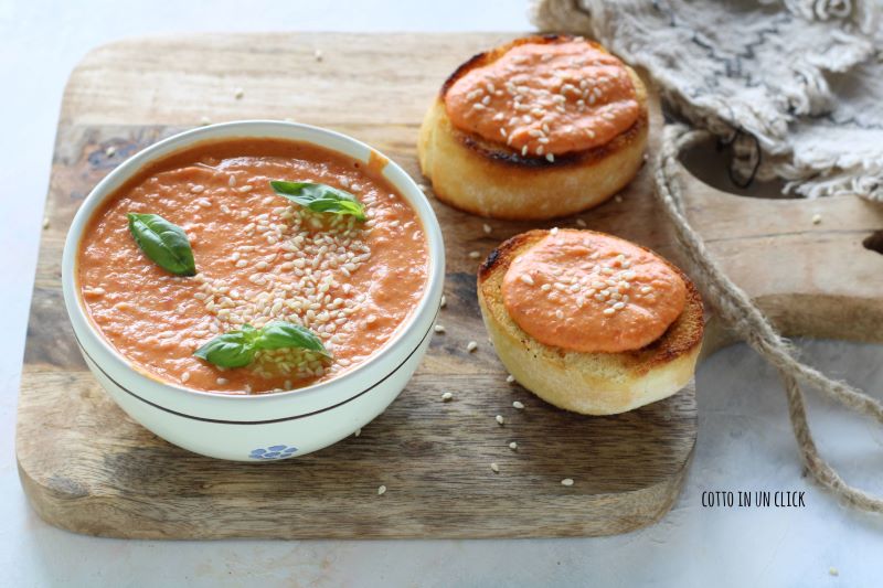 Houmous de poivrons, la variante estivale de la sauce du Moyen-Orient