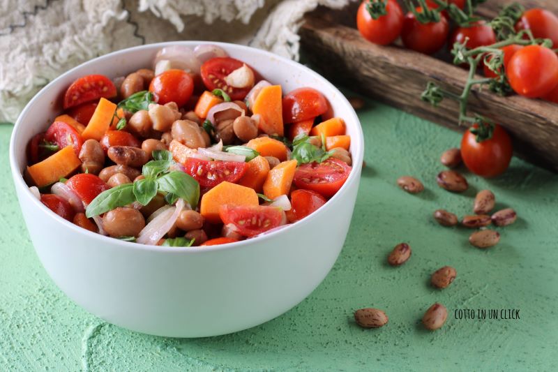 salade froide de haricots et légumes rapide et délicieuse