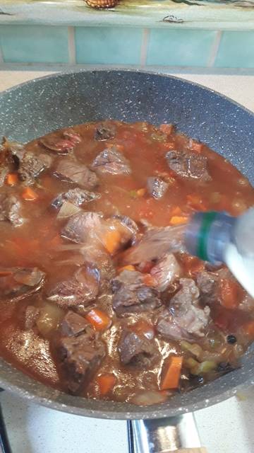 Ragoût de muscle de veau aux petits pois