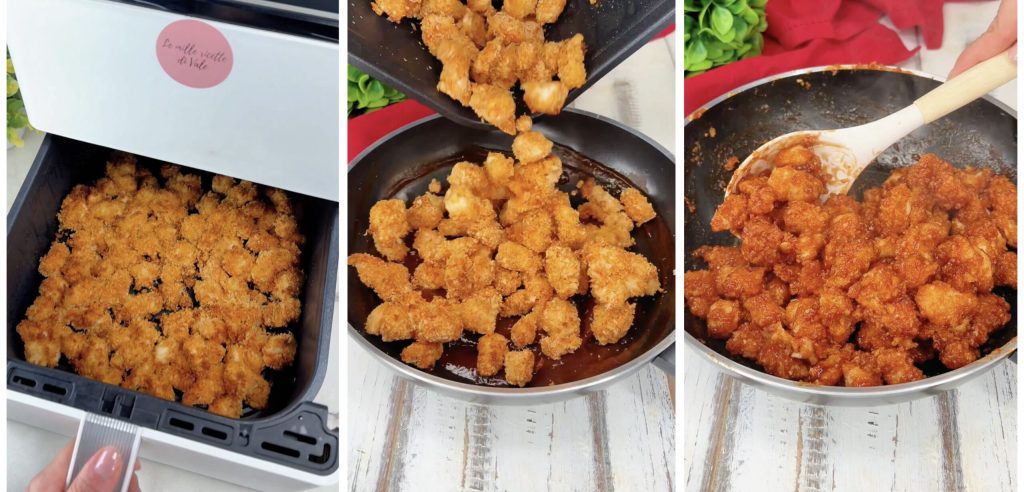 Bouchées de poulet en sauce aigre-douce