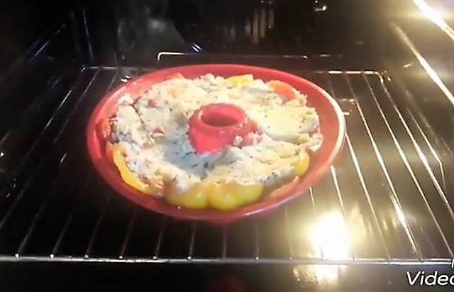 Couronne de poivrons et de poulet