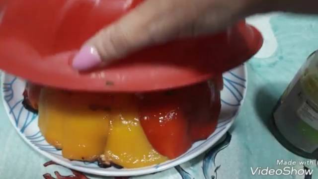 Couronne de poivrons et de poulet