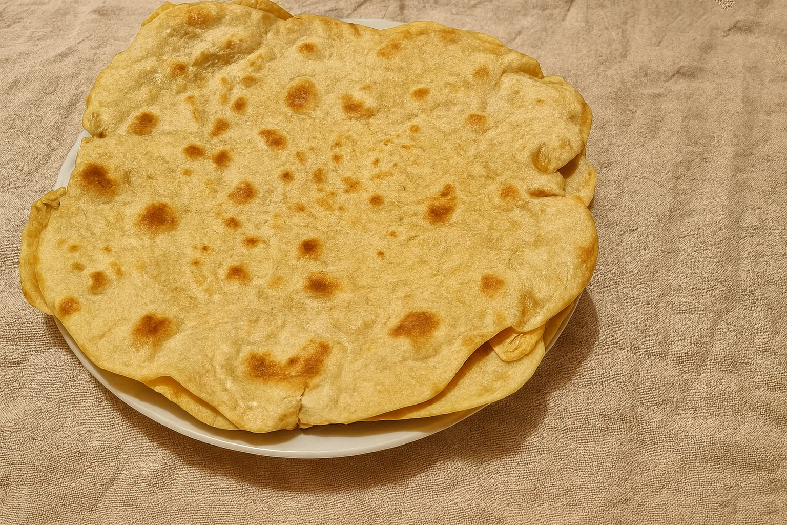 Piadina sans saindoux