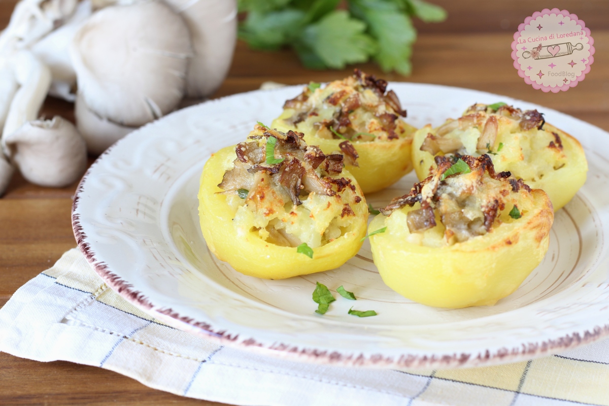 POMMES DE TERRE FARCIES AUX CHAMPIGNONS délicieuses et savoureuses