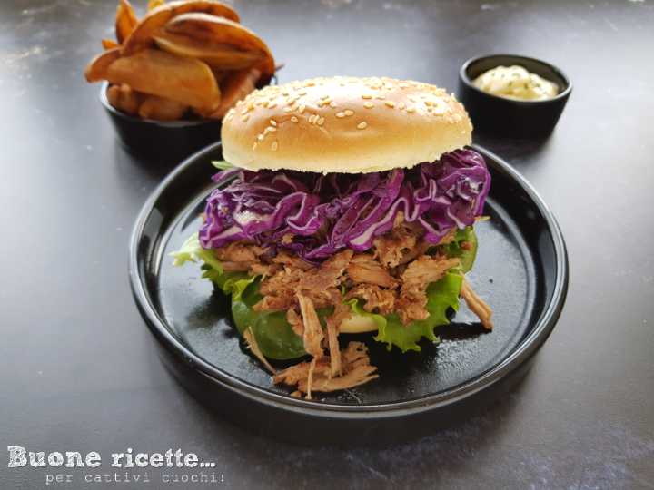 burger pulled pork