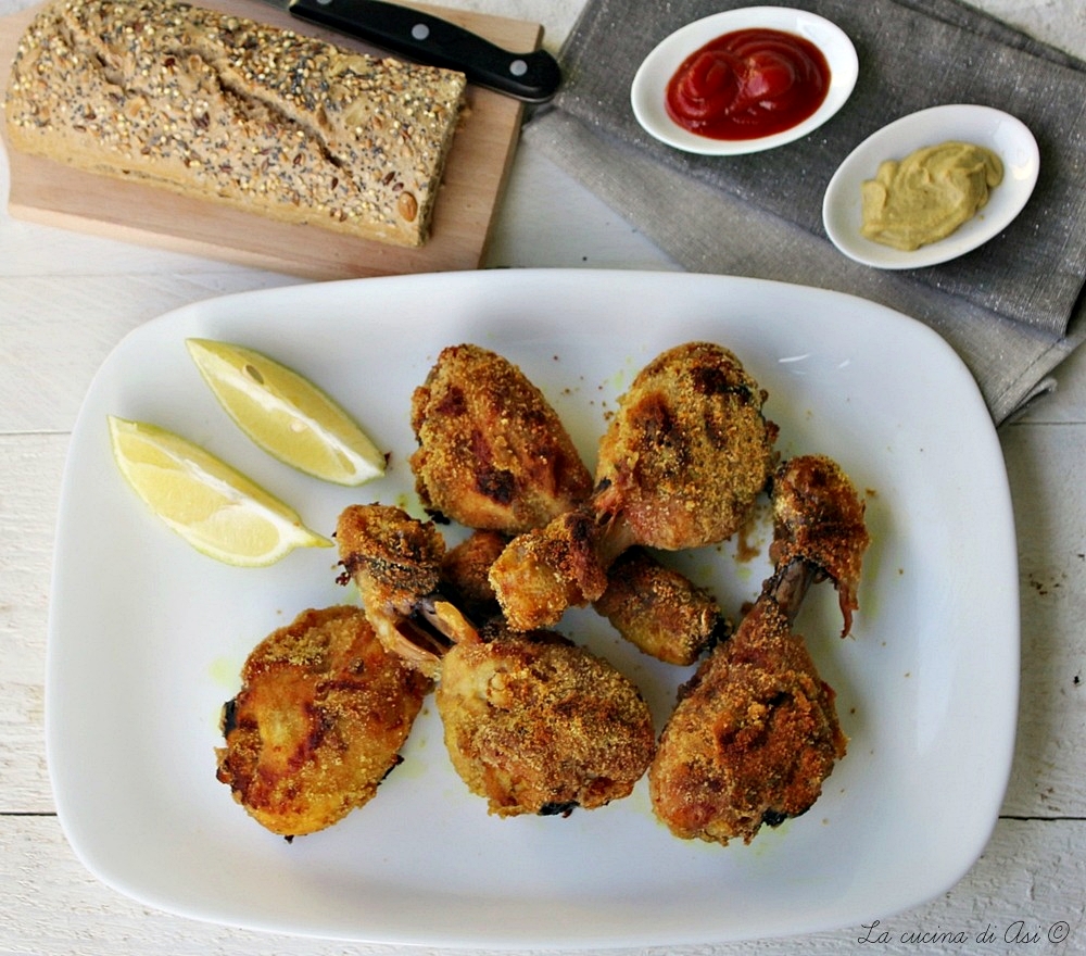 poulet pané au four