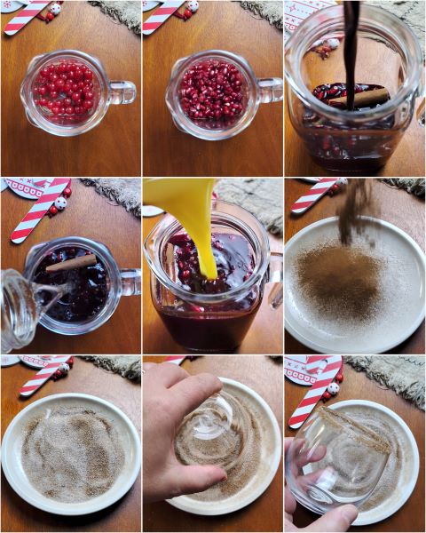 préparation de la sangria de Noël