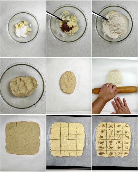 préparation des biscuits indiens au cumin