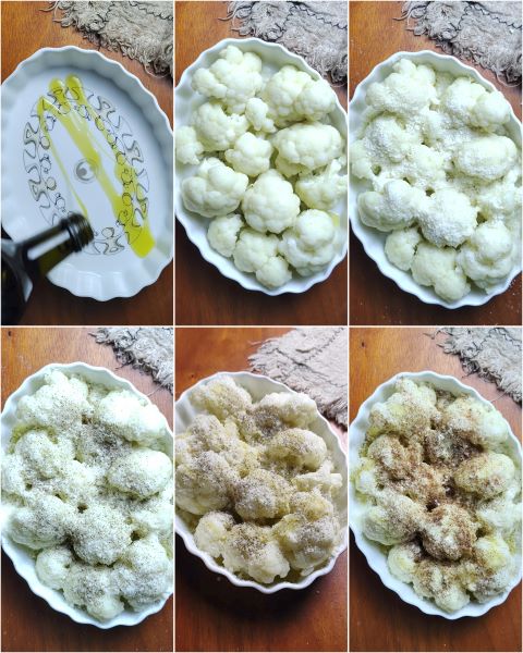 préparation du chou-fleur au four sans béchamel