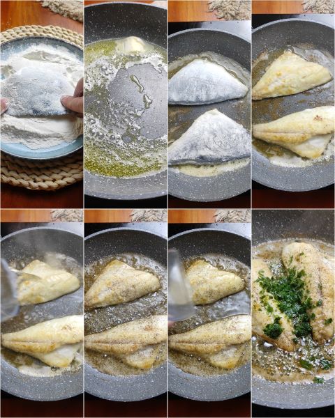 préparation du filet de bar au citron