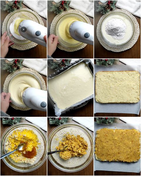 préparation du gâteau à l'orange et au chocolat