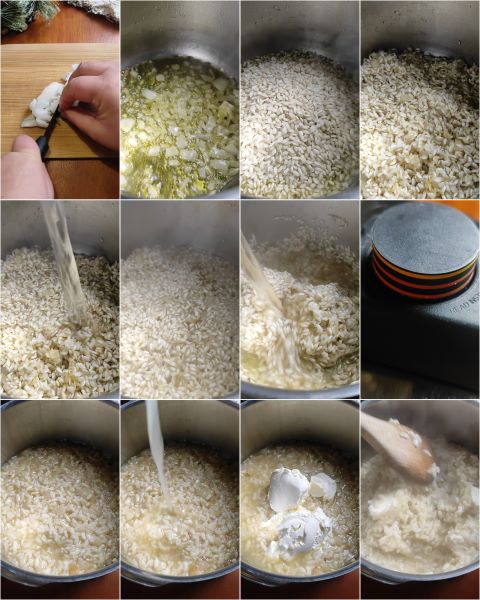 préparation du risotto mascarpone et citron vert en autocuiseur