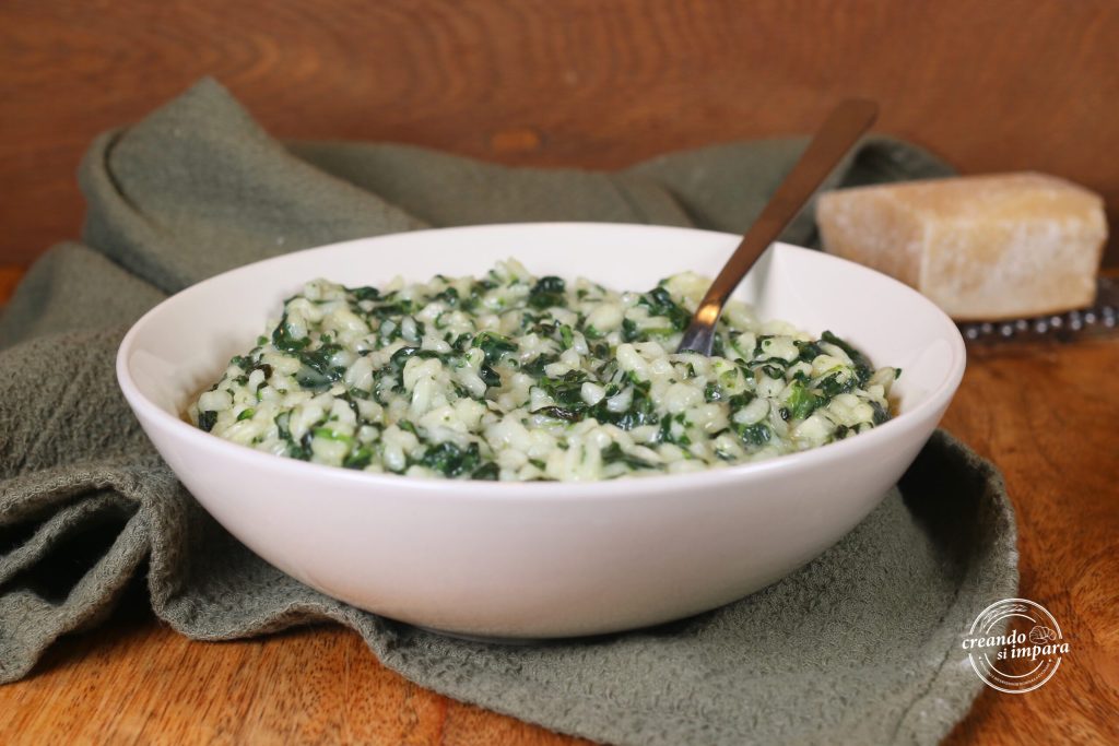 Risotto aux épinards filant