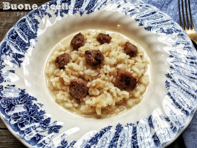 Risotto saucisse et taleggio crémeux