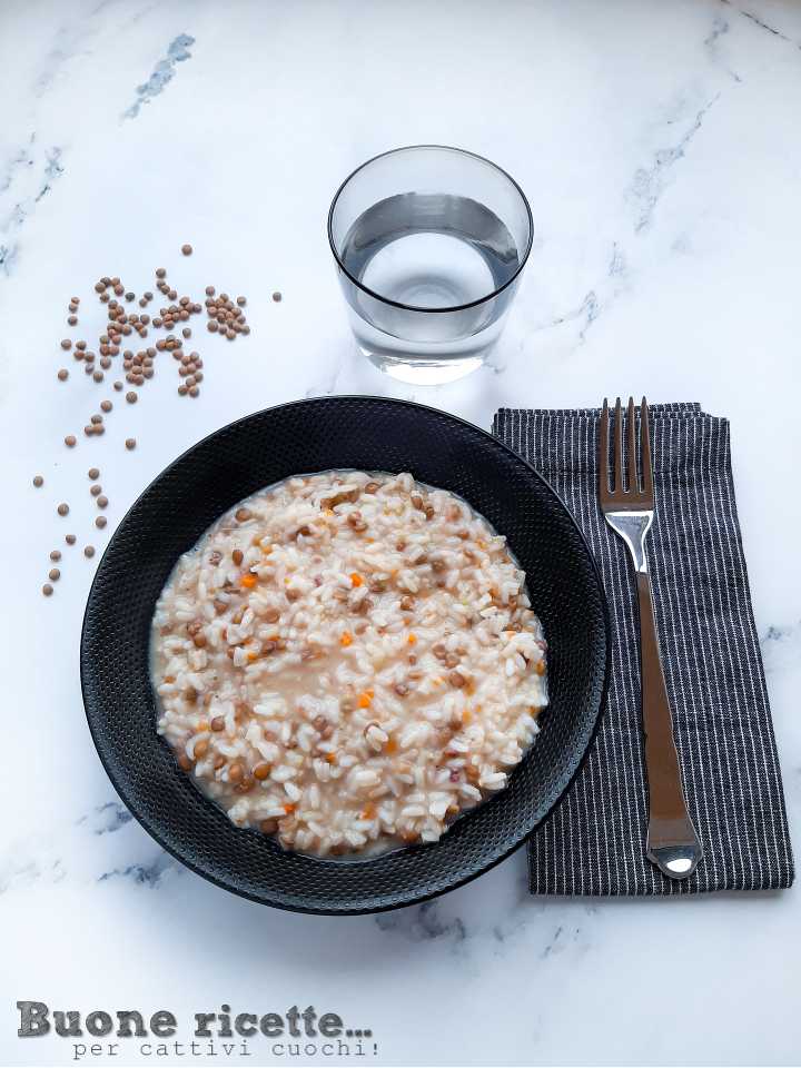 riz et lentilles en bouillon