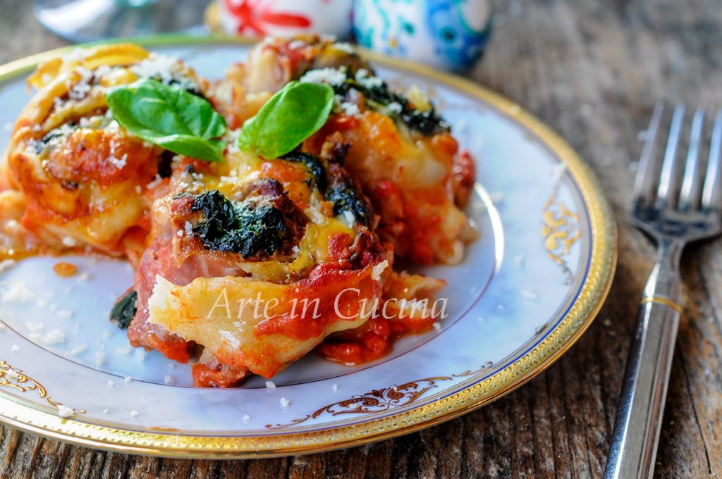 Roulades de lasagne avec viande et épinards recette facile vickyart art en cuisine