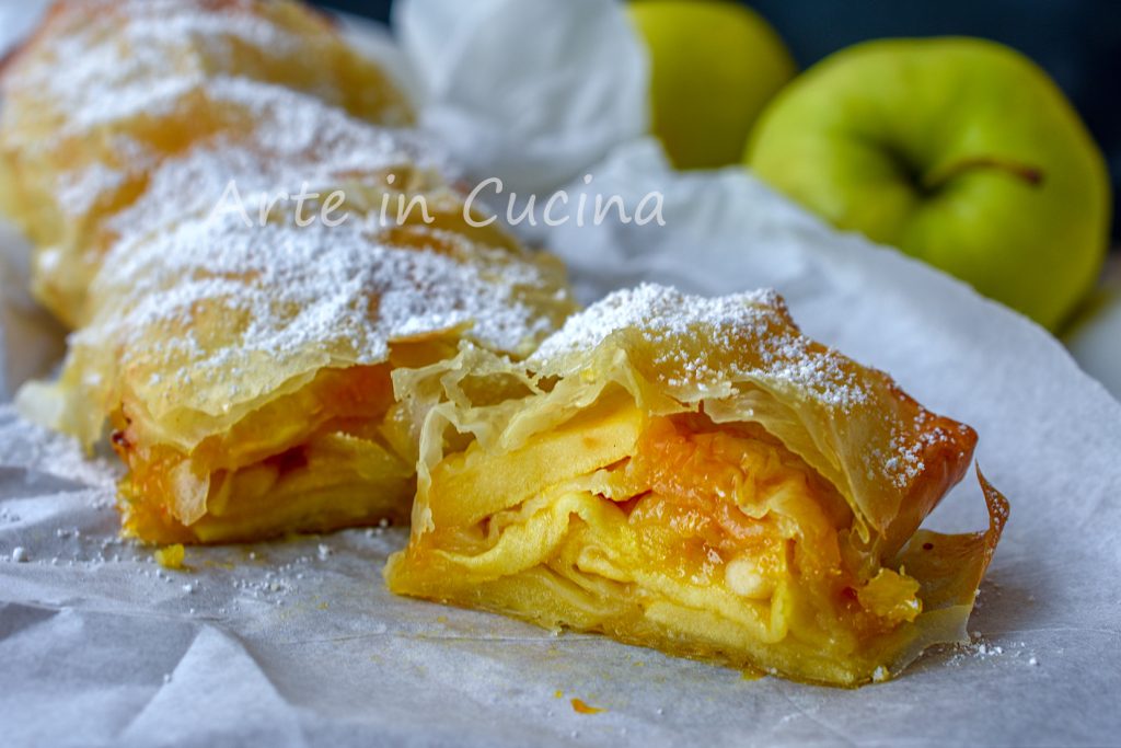 Rouleau de filo aux pommes dessert rapide