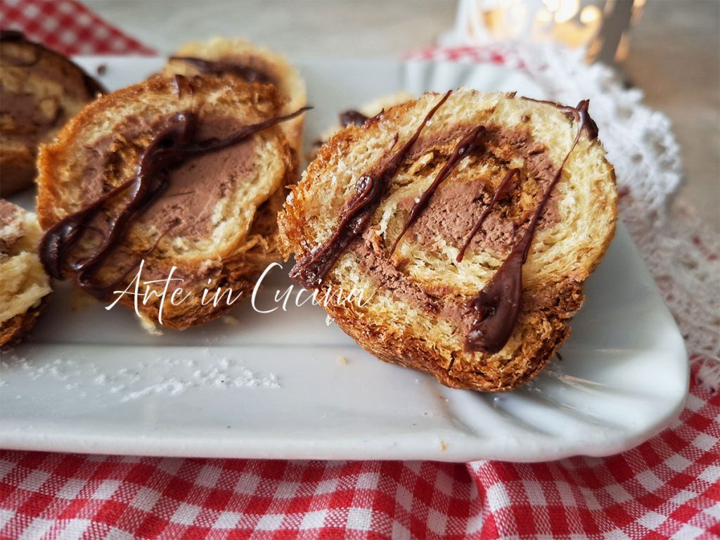 ROULEAUX de PANDORO au CHOCOLAT