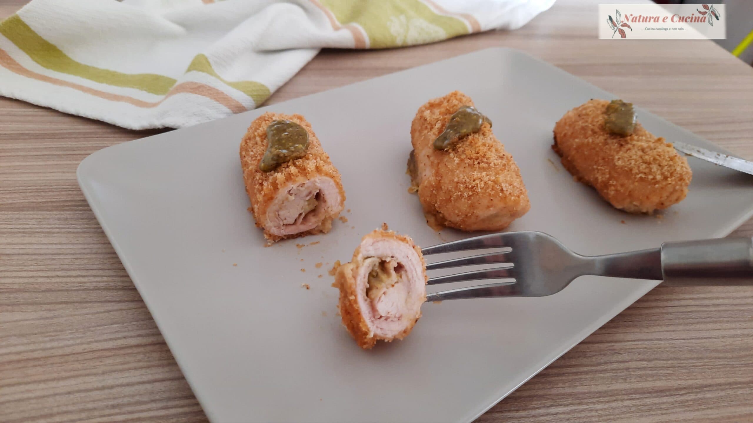 Rouleaux de poulet à la pistache