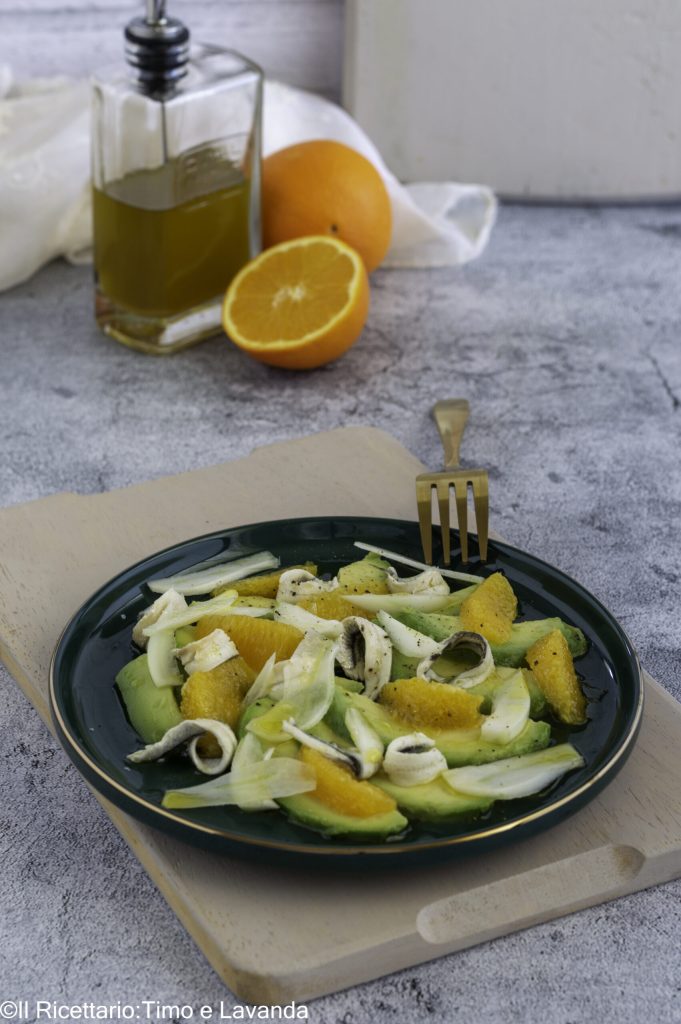 salade avec anchois marinés