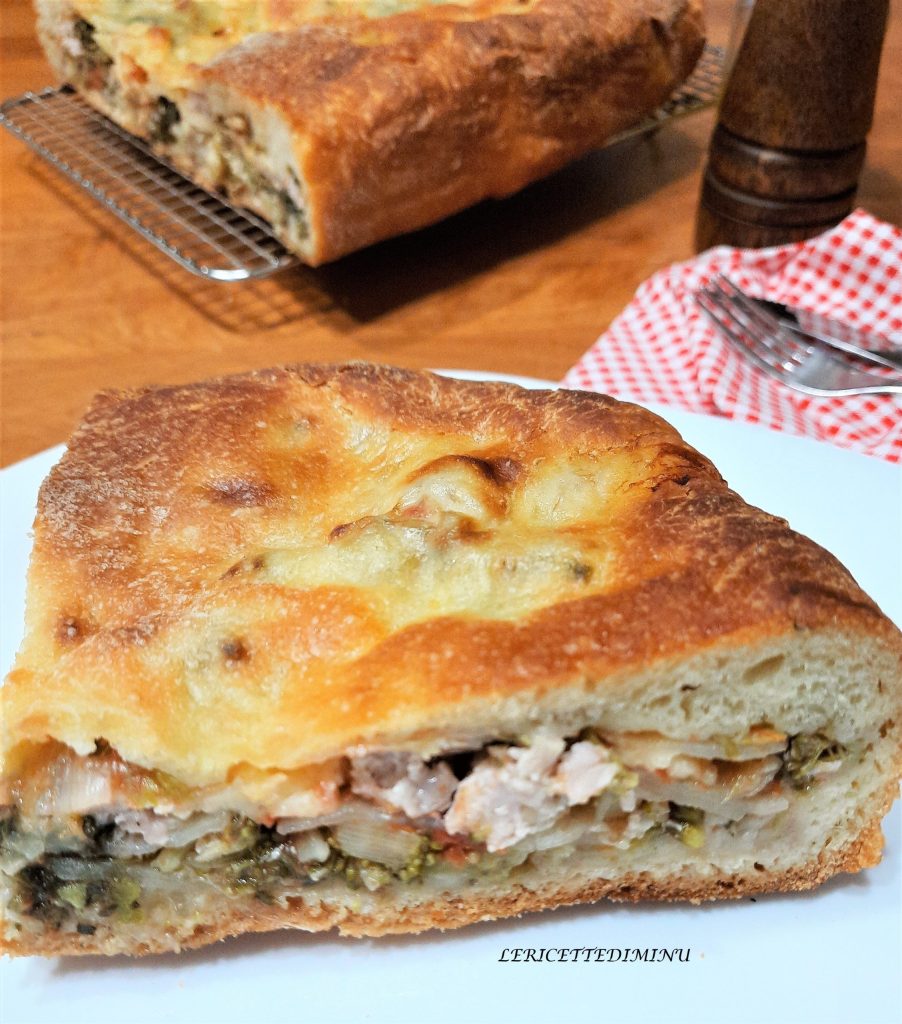 Fougasse ou scacciata sicilienne aux brocolis