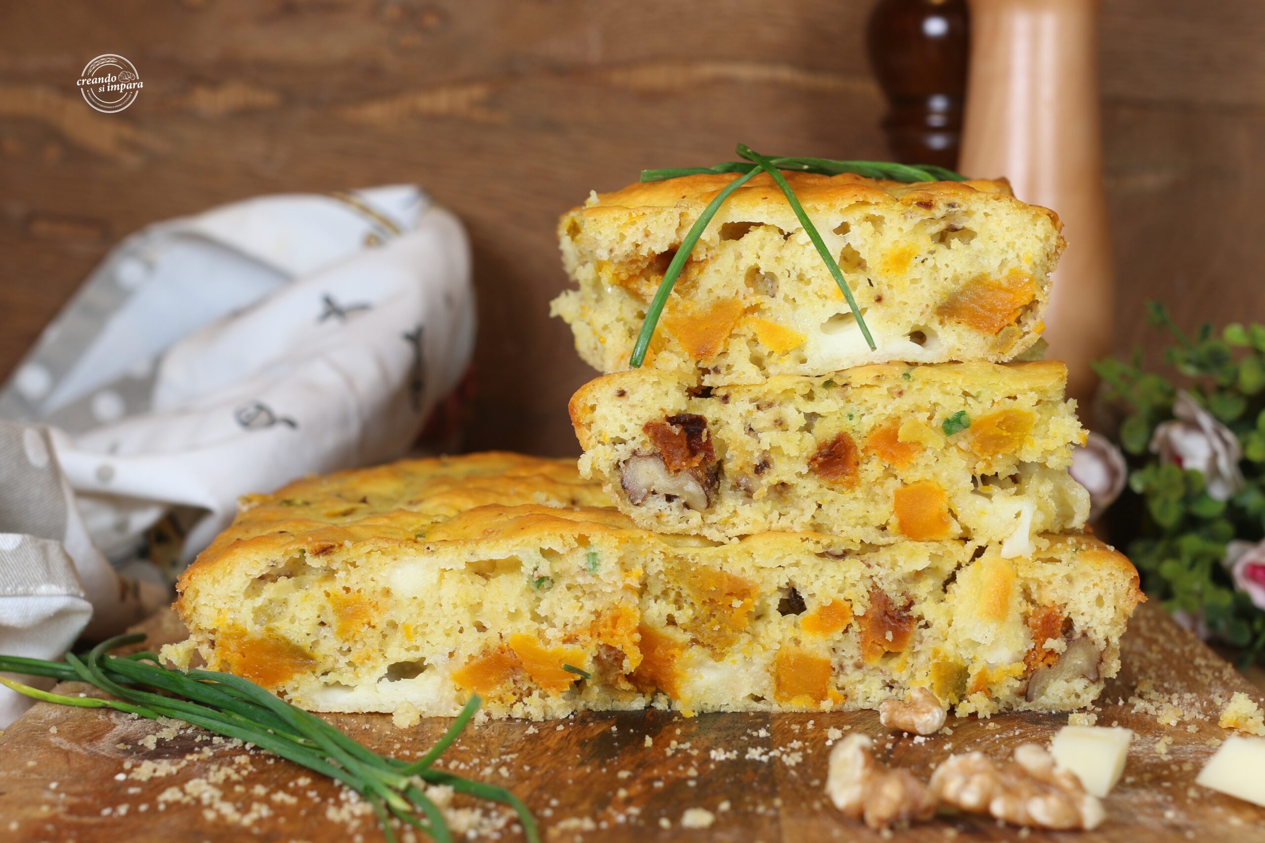 Tarte salée 12 cuillères à la citrouille