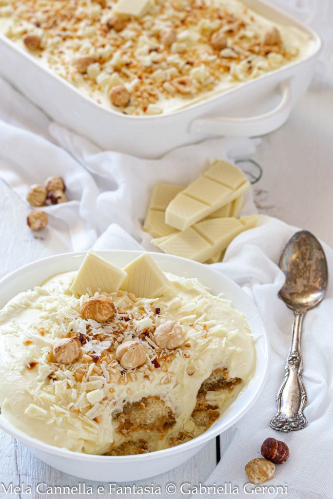 tiramisu au chocolat blanc et aux noisettes