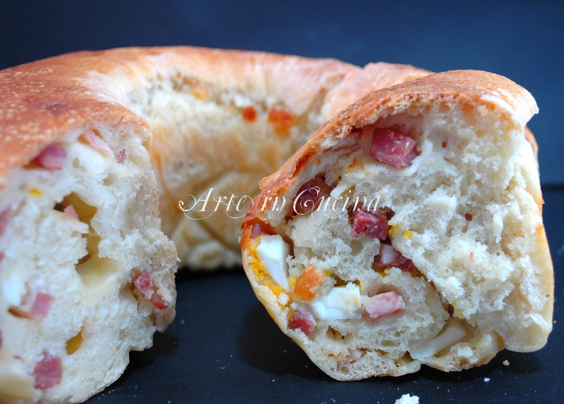 Tortano napolitain de Pâques rustique original