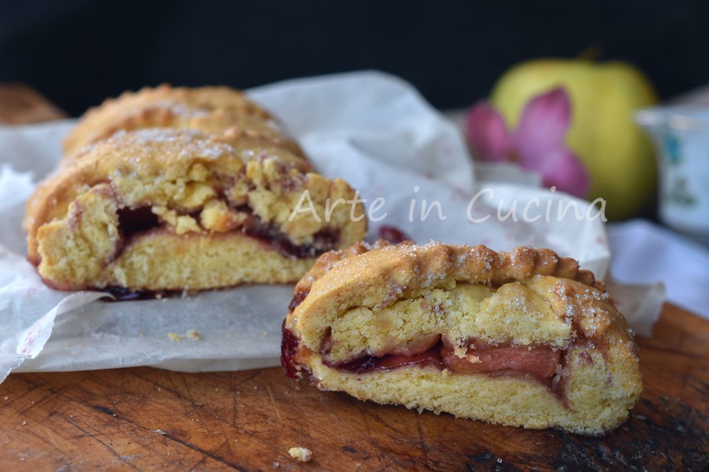 Tresse de pâte sablée aux pommes