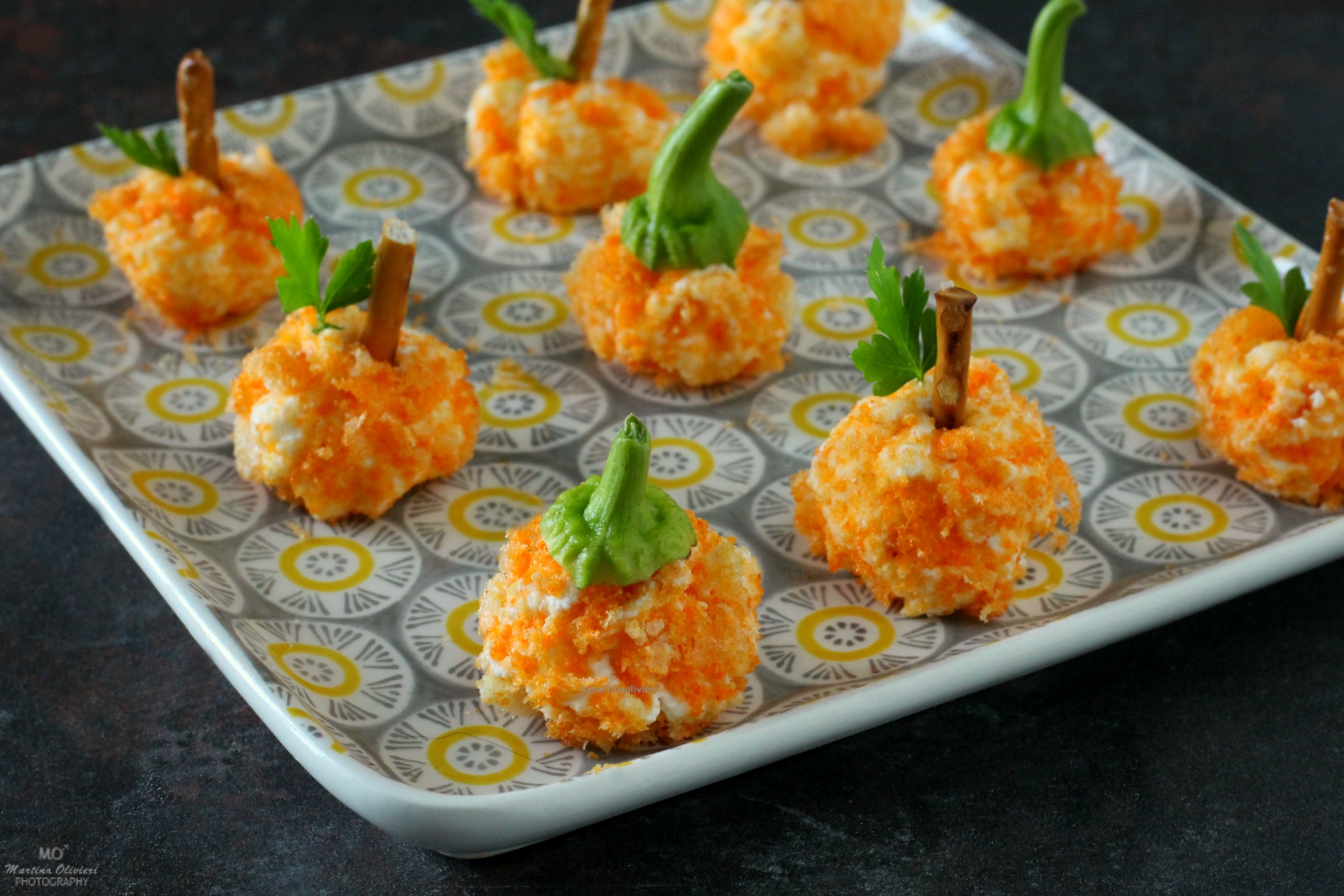 Truffes au fromage pour Halloween