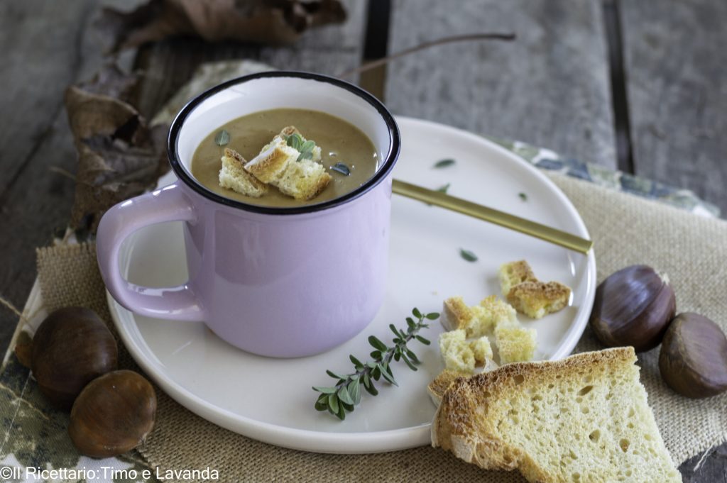 velouté de champignons et châtaignes