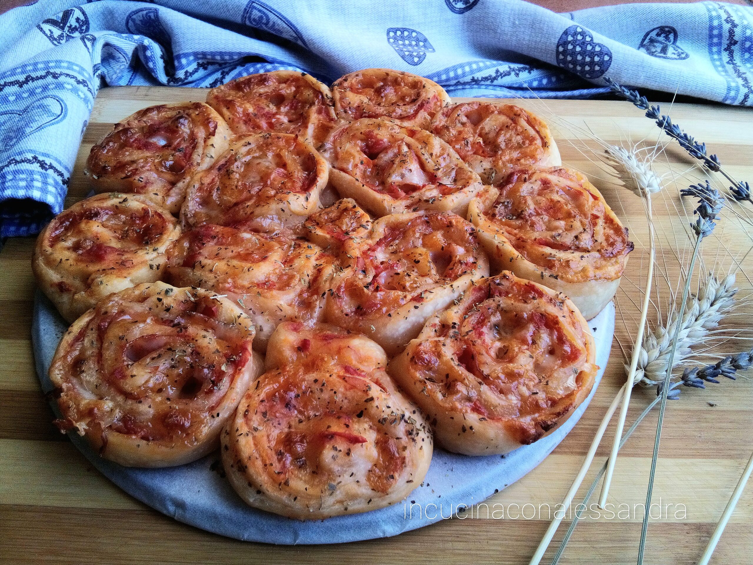 Pizza de roses