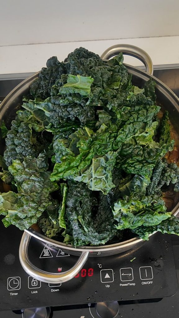 Recette Soupe de Lentilles, Potiron et Chou Noir aux Champignons Mixtes | Le Plat Unique Rapide et Savoureux