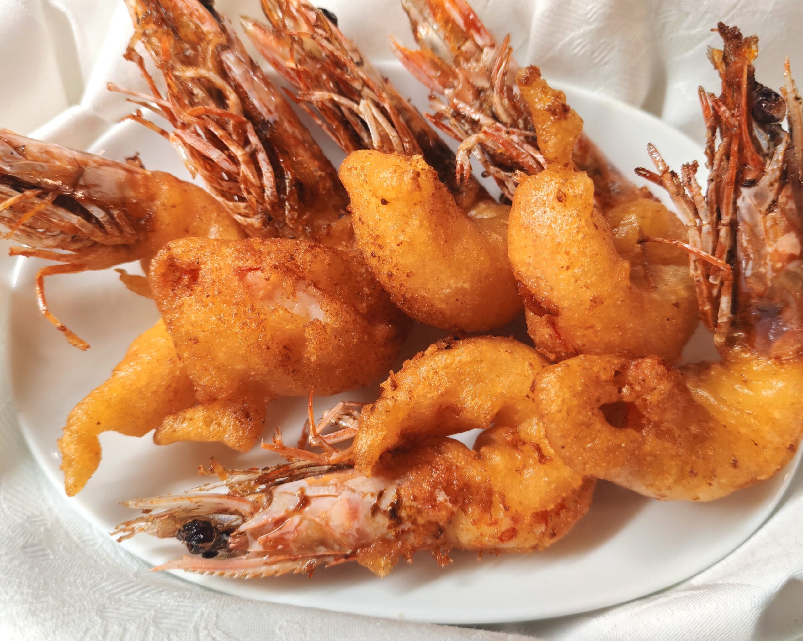 Crevettes en beignet