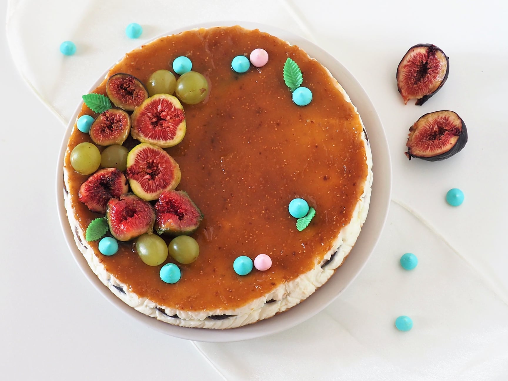 Cheesecake aux figues sans crème