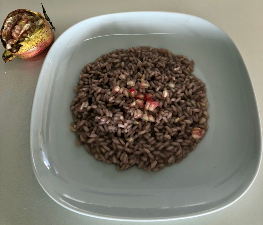 Risotto à la grenade, cuisine créative mais simple