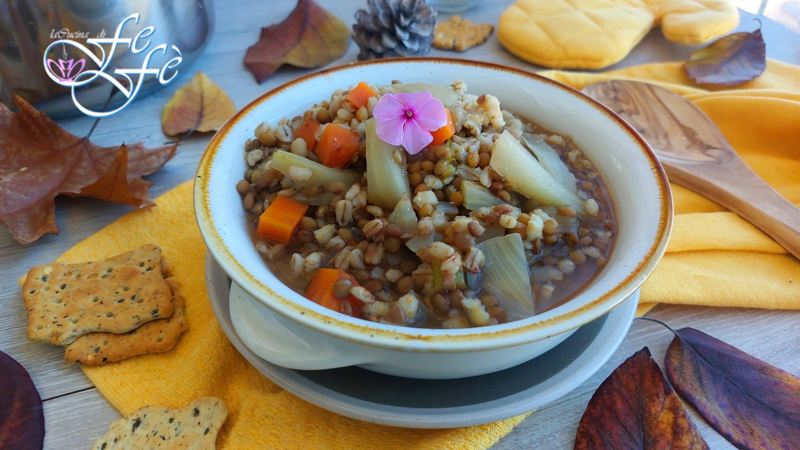 SOUPE D&rsquo;ORGE AUX LENTILLES, FENOUIL ET CANNELLE