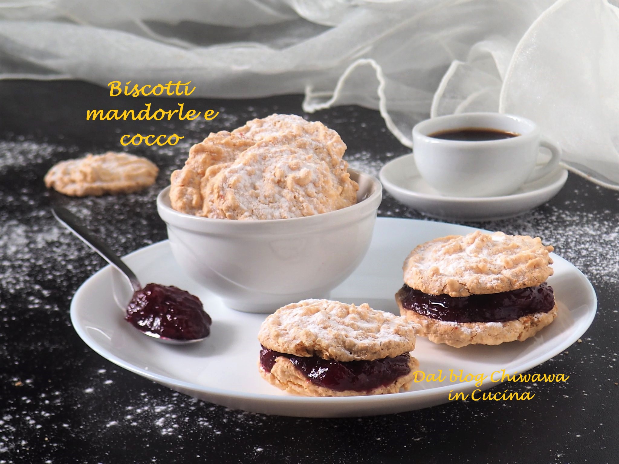 Biscuits aux amandes et noix de coco