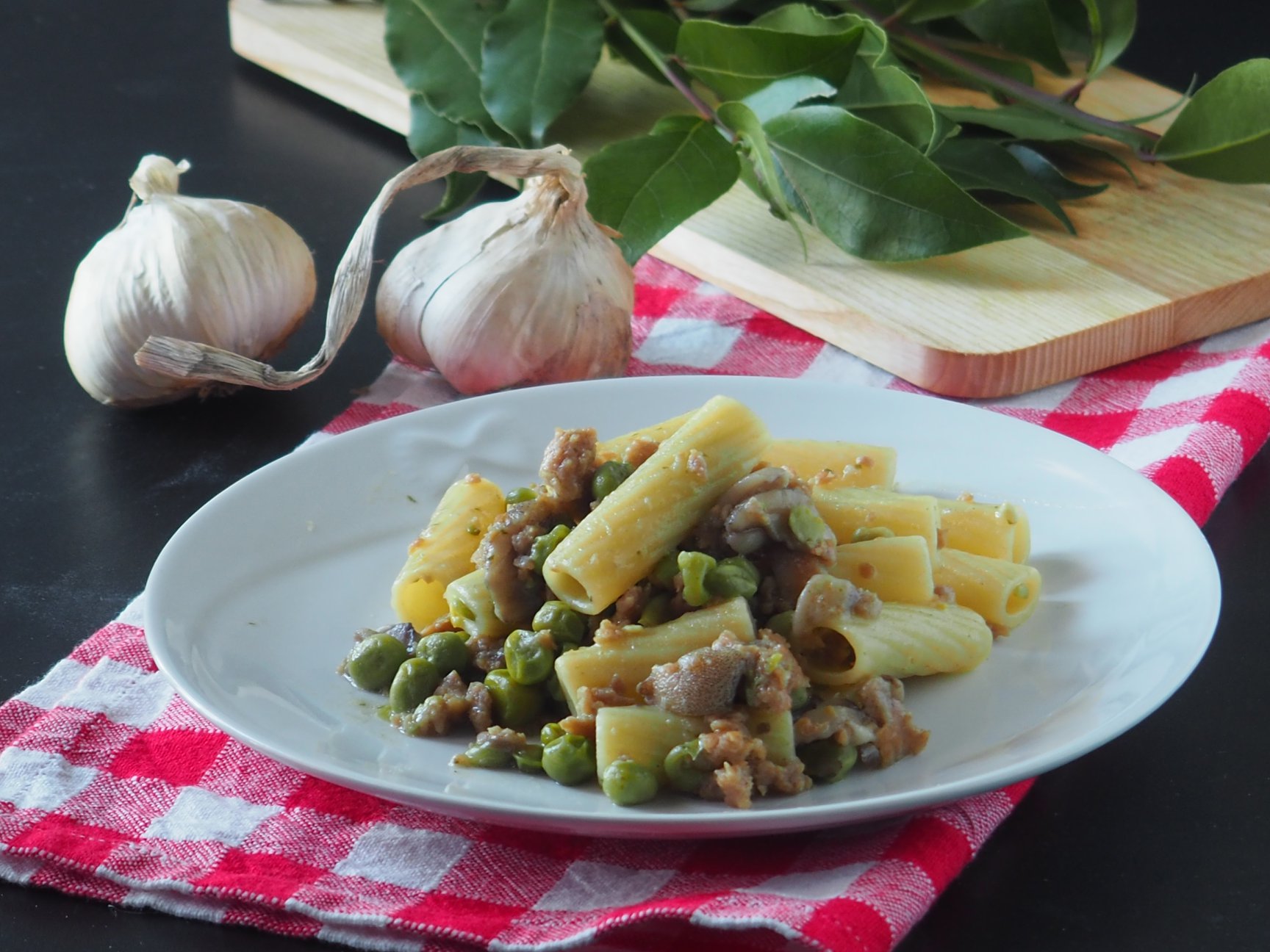 Tortiglioni à la boscaiola