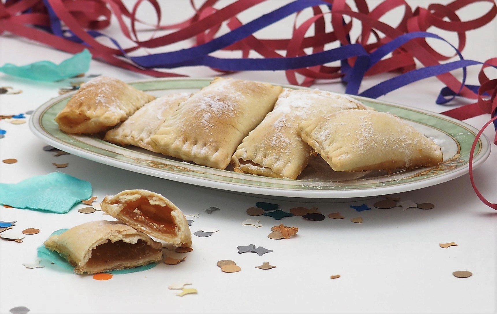 Bugnes farcies cuites au four