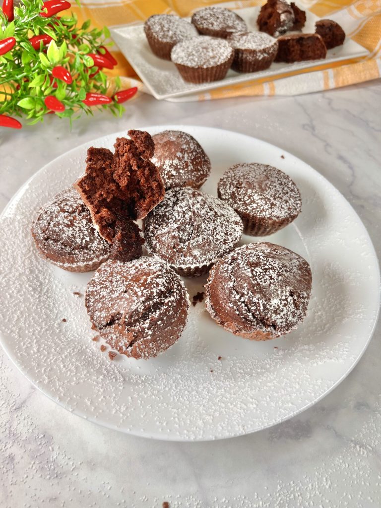 Muffins à l'eau et cacao sans œufs friteuse à air