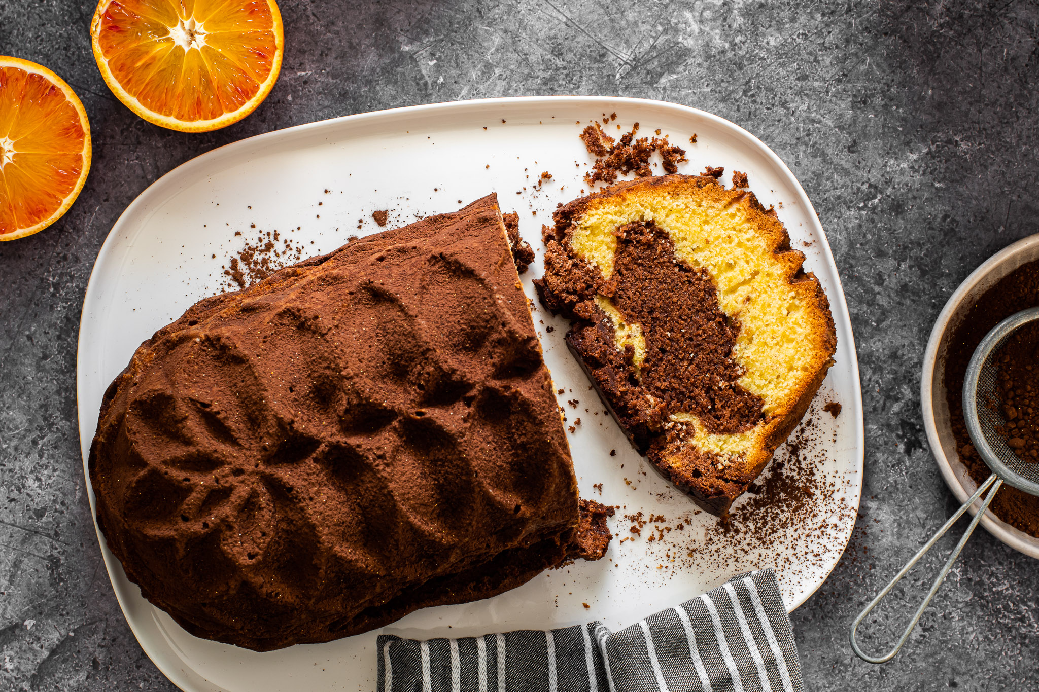 Cake à l&rsquo;orange et au chocolat
