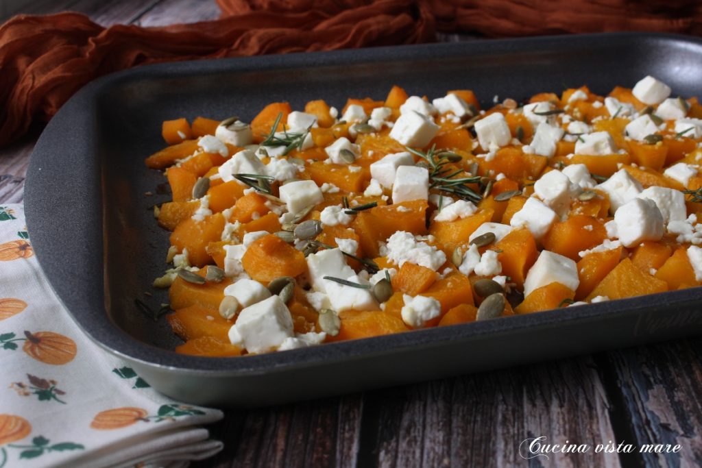 Courge et feta au four Cuisine vue sur mer