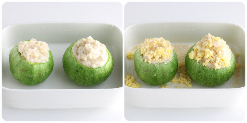 courgettes rondes au four