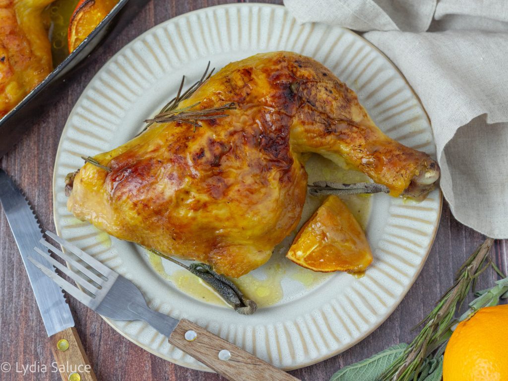 Cuisse de poulet à l’orange
