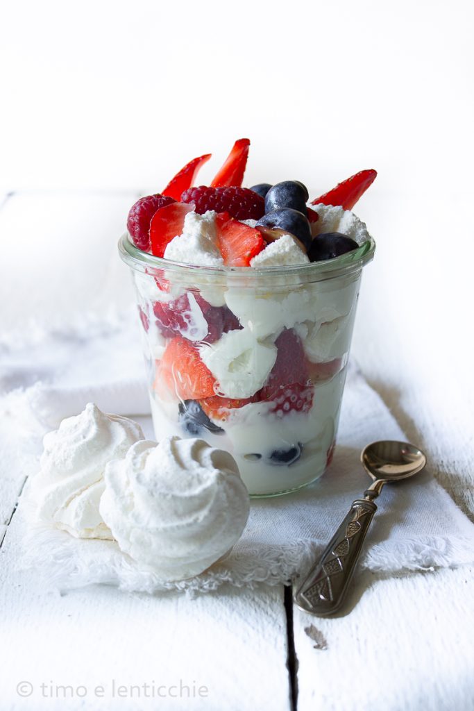 Eton mess dessert sans graisses